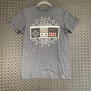 Nintendo‎ Entertainment System Classically Trained Gray Graphic Shirt Men's Sz S
